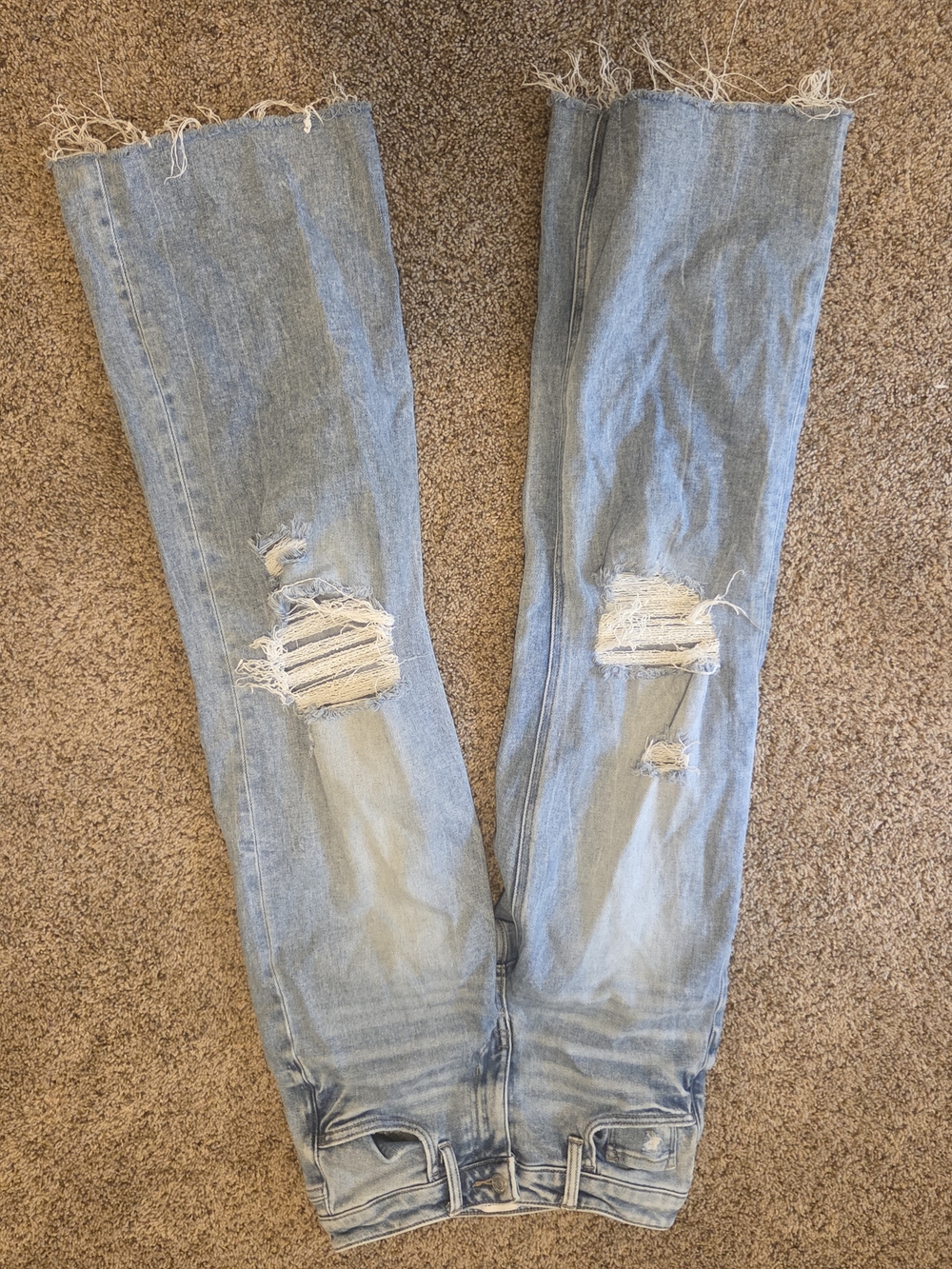 Flying Monkey Light Wash Distressed Women's Jeans